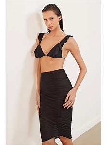 Saia Vix Preta Modelo Frida