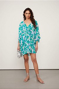 Vestido Animale Curto Modelo Georgette Estampado