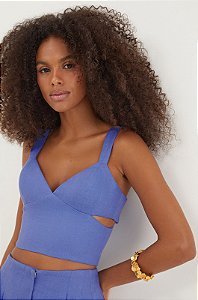 Blusa Vix Lilás Modelo Mari