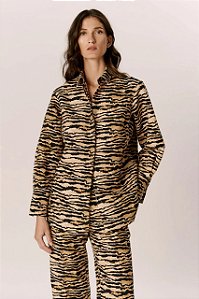 Camisa Andrea Marques Estampa Animal Print
