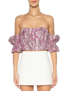 Blusa Lilly Sarti Rosa Estampada