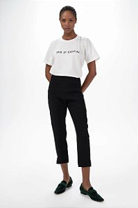 Calça Cris Barros Preta Modelo Turien