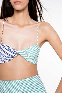 Blusa Cris Barros Listrada Modelo Nika