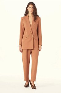 Conjunto Cris Barros Calça + Blazer Bege