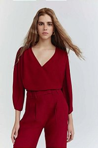 Blusa NV Vermelha Scotch Modelo Lila