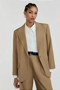 Blazer NV Bege Trench Modelo Mariana
