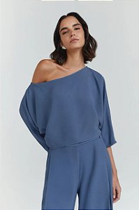 Blusa NV Azul Denim Modelo Lais