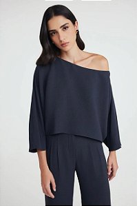 Blusa NV Cinza Street Modelo Lais