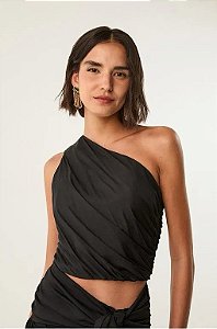 Blusa Vix Preta Modelo Top Zoe