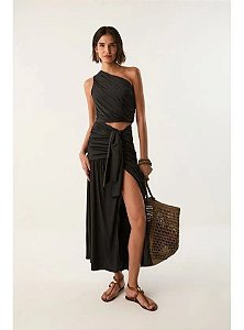 Conjunto Vix Saia + Top Preto