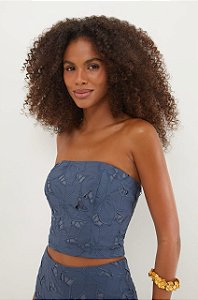 Top Vix Azul Modelo Mei Bayside