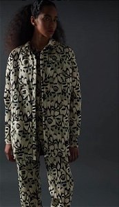 Casaco Andrea Marques Offwhite Estampado