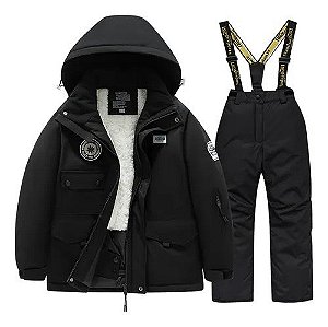 Conjunto Bhava Calça + Casaco Preto Infantil