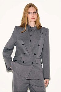 Blazer NV Cinza Mescla Modelo Zoe