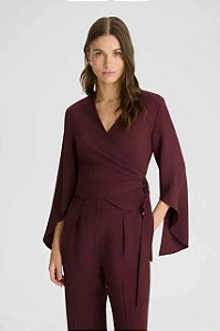 Blusa NV Roxo Fig Modelo Sofia