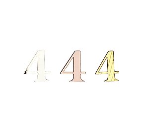 Número 4 - Topo de Bolo Acrílico