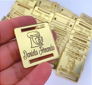Etiqueta acrílica Personalizada - 50 unidades
