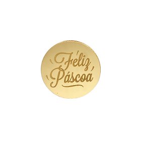 Medalhinha Feliz Páscoa - 5cm