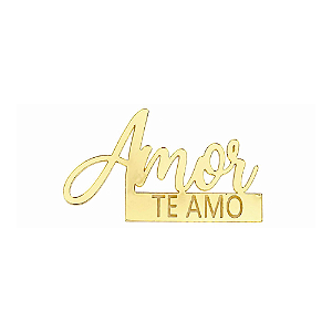 Mini Aplique Amor Te Amo - 7cm