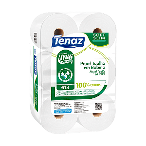 Papel Toalha Bobina Tenaz Soft Slim
