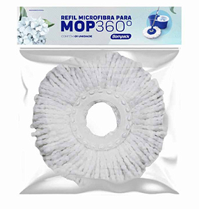 Refil Microfibra Bompack MOP 360° 12L Limpeza Fácil UN