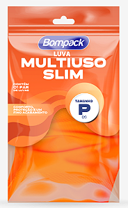 Luva Multiuso Bompack Laranja Slim tam. P/M/G UN