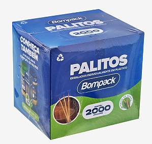 Palitos de Bambu Bompack (embalado) 2000UN