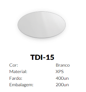 DISCO TOTALPLAST EPS 15CM BRANCO TDI-15 C/400UN