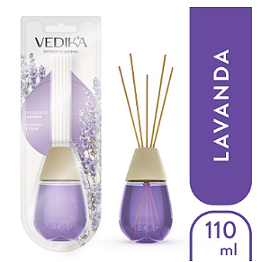 DIFUSOR DE VARETAS VEDIKA LAVANDA 110 ML