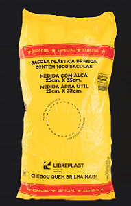 SACOLA PLASTICA BIO 25X35 ESPECIAL C/1000