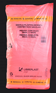 SACOLA PLASTICA BIO 38X48 ESPECIAL C/1000