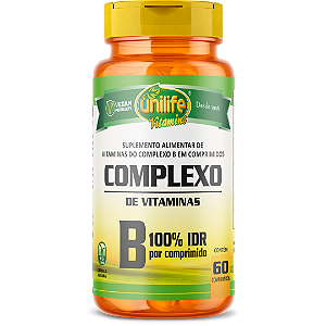 Vitaminas do Complexo B Unilife 60 Capsulas 500mg