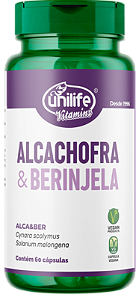 Alcachofra com Berinjela Unilife de 60 cápsulas
