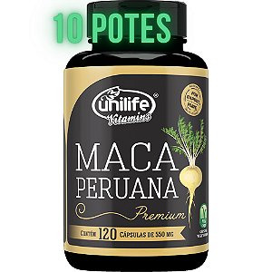 Kit Revenda com 10 Potes de Maca Peruana Premium 100% Pura