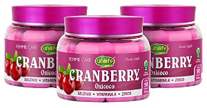 Cranberry oxycoco Femme Care Unilife - Kit com 3 - 270 caps