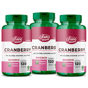 Cranberry Unilife - Kit com 3 - 360 Cápsulas