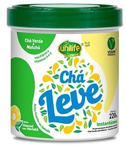 Chá Leve Chá Verde + Matcha (220g) - Sabor Abacaxi com Hortelã - Unilife