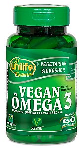 Omega 3 Vegan 60 cápsulas Unilife