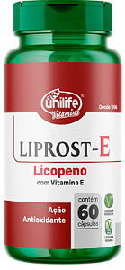 Liprost E Licopeno com Vitamina E 60 Cápsulas - Unilife