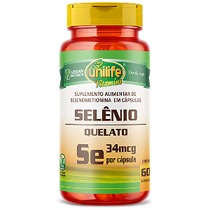 Selenio Quelado Unilife 60 cápsulas (500mg) - Se