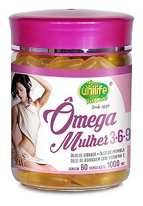 Omega 3 Mulher Com Omega 6 e 9 Unilife 60 Capsulas