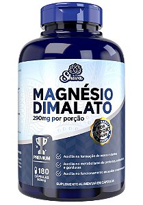 Magnésio Dimalato Premium (290mg) 180 cápsulas - Shiva