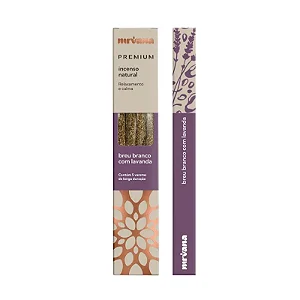 Incenso de Breu Branco com Lavanda Premium Nirvana