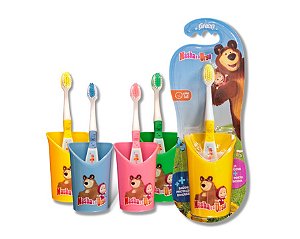 Escova Dental Masha e o Urso (com copinho)