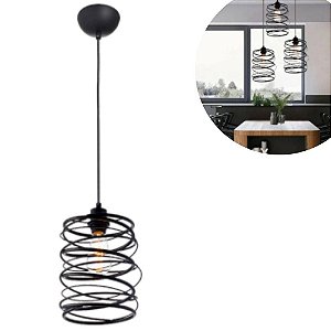 Pendente Electra Preto Fosco