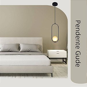 Pendente Gude Preto (D)17CM