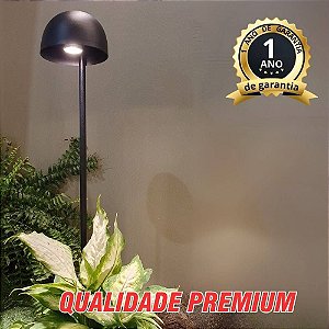 Espeto Balizador Bowl preto 90cm