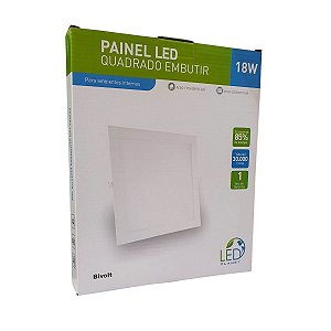 PAINEL EMB QUAD 18W 6500K BIVOLT