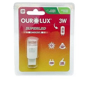 SuperLed G9 3W 220V 6500K Dimerizavel