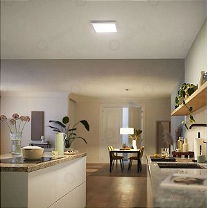 Painel Embutir Quadrado 18W 4000K Bivolt